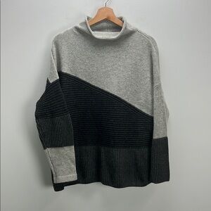 French Connection Two-Tone Cowl Neck Sweater